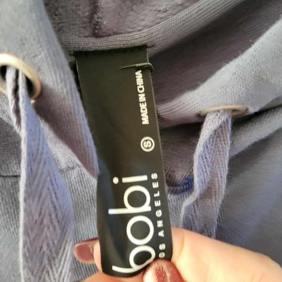 Bobi Hoodie Sweater Granite NWT Small - Picture 8 of 12
